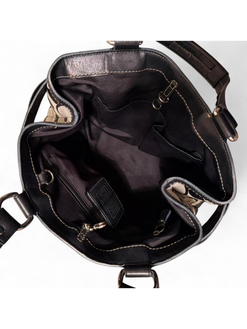 VINTAGE COACH Hampton Signature Python Tote 👜 - Picture 6 of 7